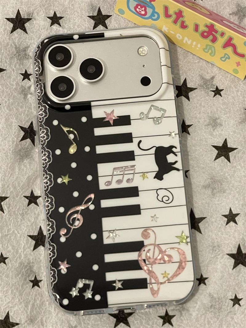 Phone Cases Xr Iphone - Black and White Piano Music Notes