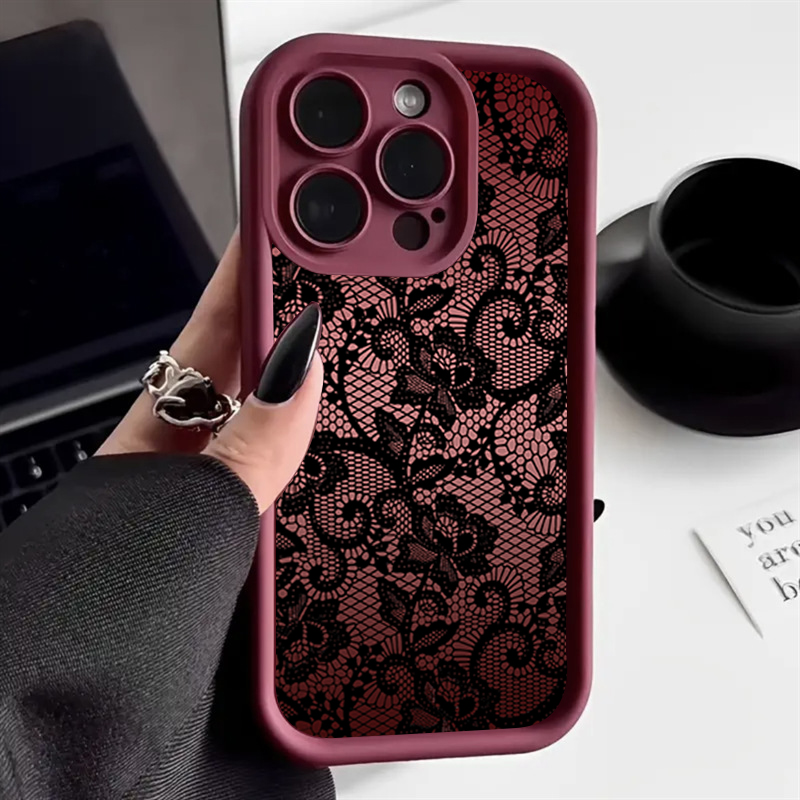Elegant Lace Floral Phone Case - Phone Cases Xr Iphone review and price