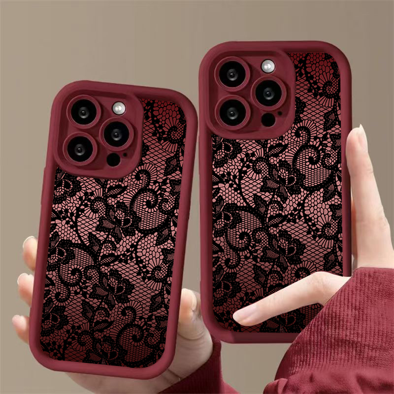 Elegant Lace Floral Phone Case - Phone Cases Xr Iphone review and price