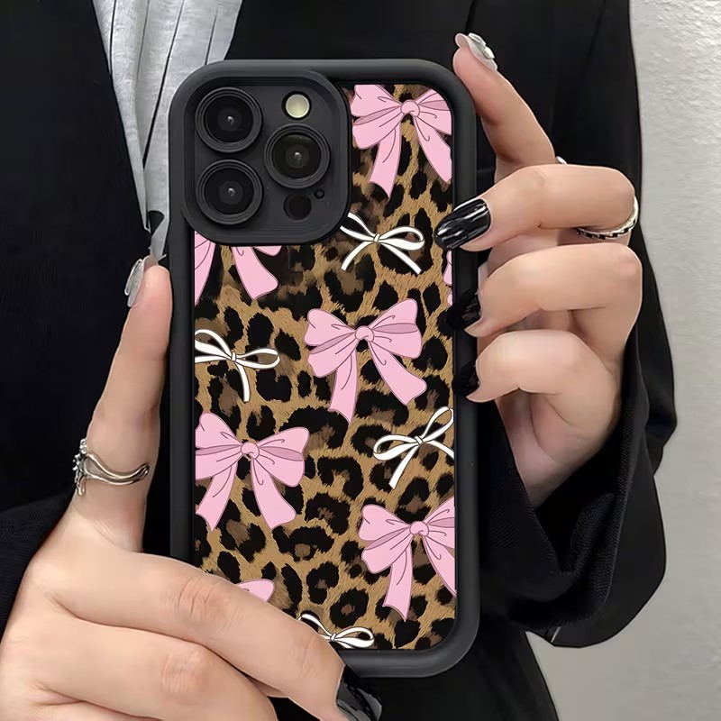 Leopard Print Bow Phone Case F - Phone Cases Xr Iphone review and price