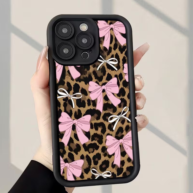 Leopard Print Bow Phone Case F - Phone Cases Xr Iphone review and price