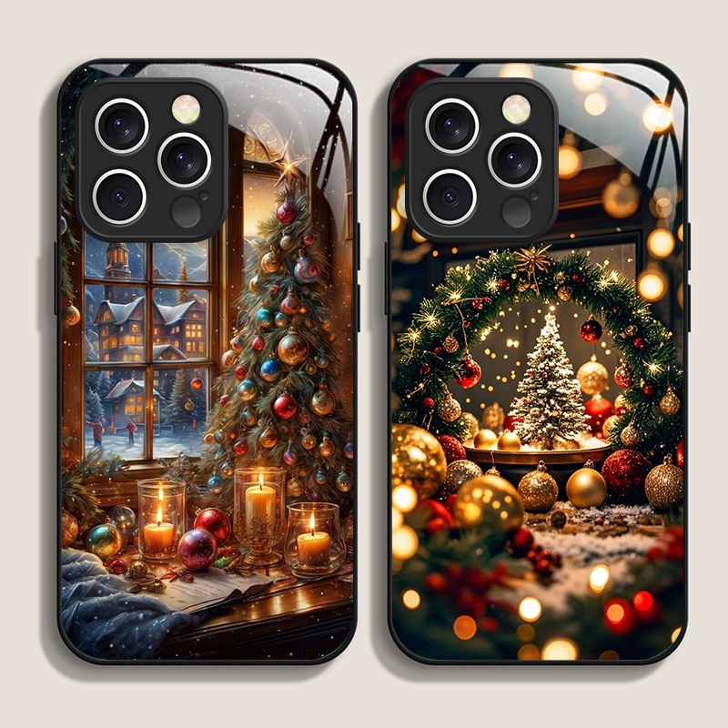 Christmas Tree Gift Snowy Town - Phone Cases Xr Iphone review and price