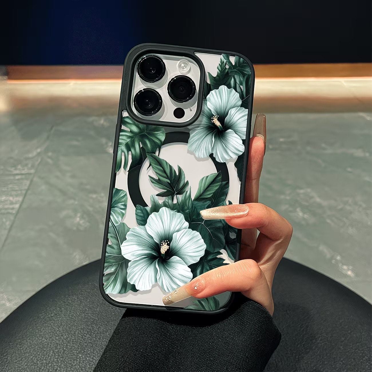 Green Floral Print Phone Case  - Phone Cases Xr Iphone review and price