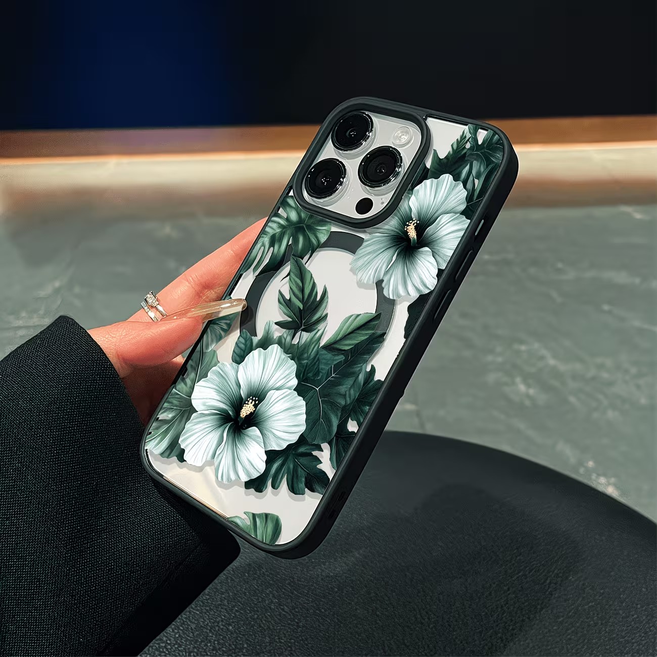 Green Floral Print Phone Case  - Phone Cases Xr Iphone review and price